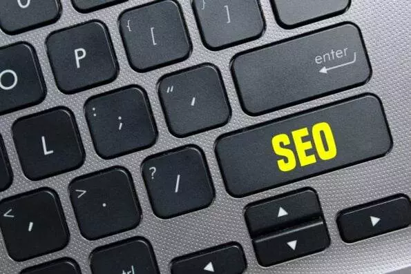 SEO on a computer keyboard